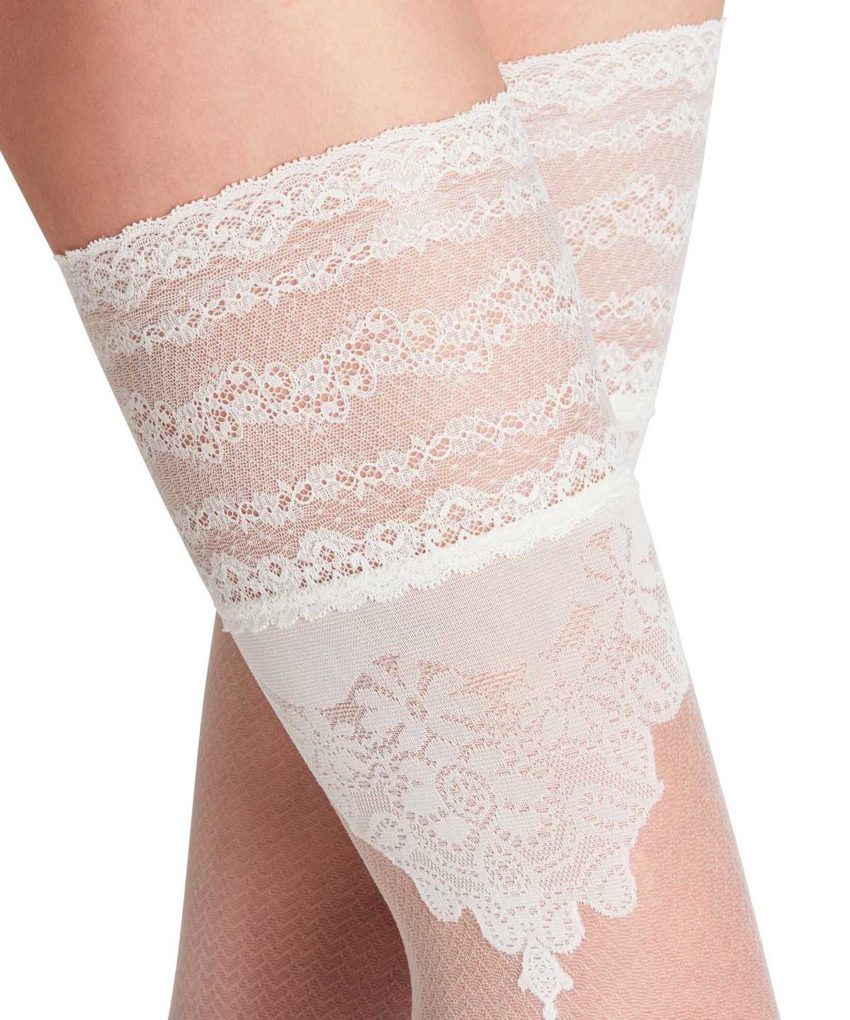 Thigh Highs Donna Falke Ceremonial 20 DEN Stay-ups Bianche | YJTK31642