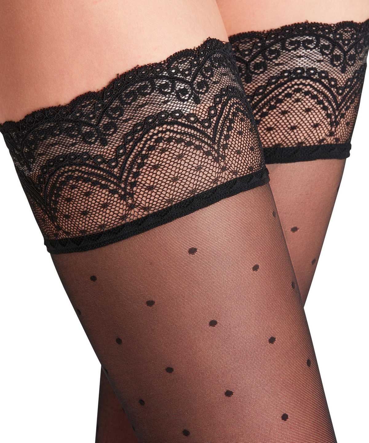 Thigh Highs Donna Falke Dot 15 DEN Stay-ups Nere | XJLW98012