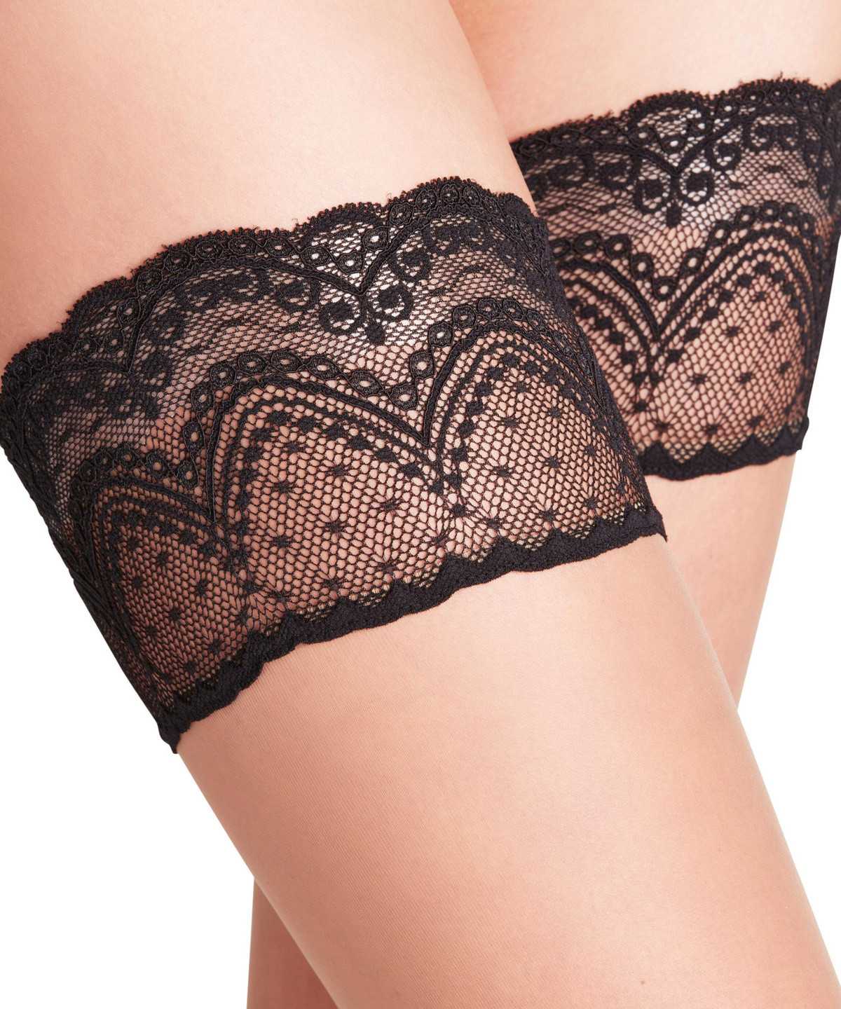 Thigh Highs Donna Falke Invisible Deluxe 8 DEN Stay-ups Nere | ZGLR72043