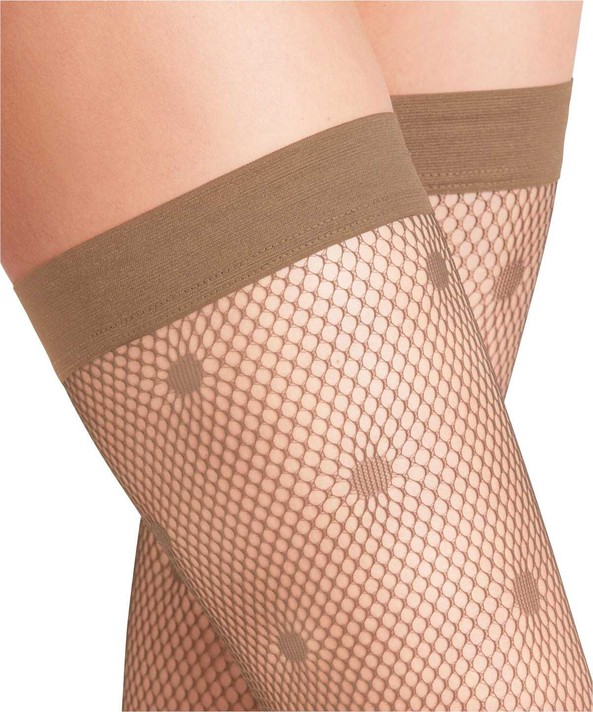 Thigh Highs Donna Falke Lingerie Dot Stay-ups Beige | AXCL82316