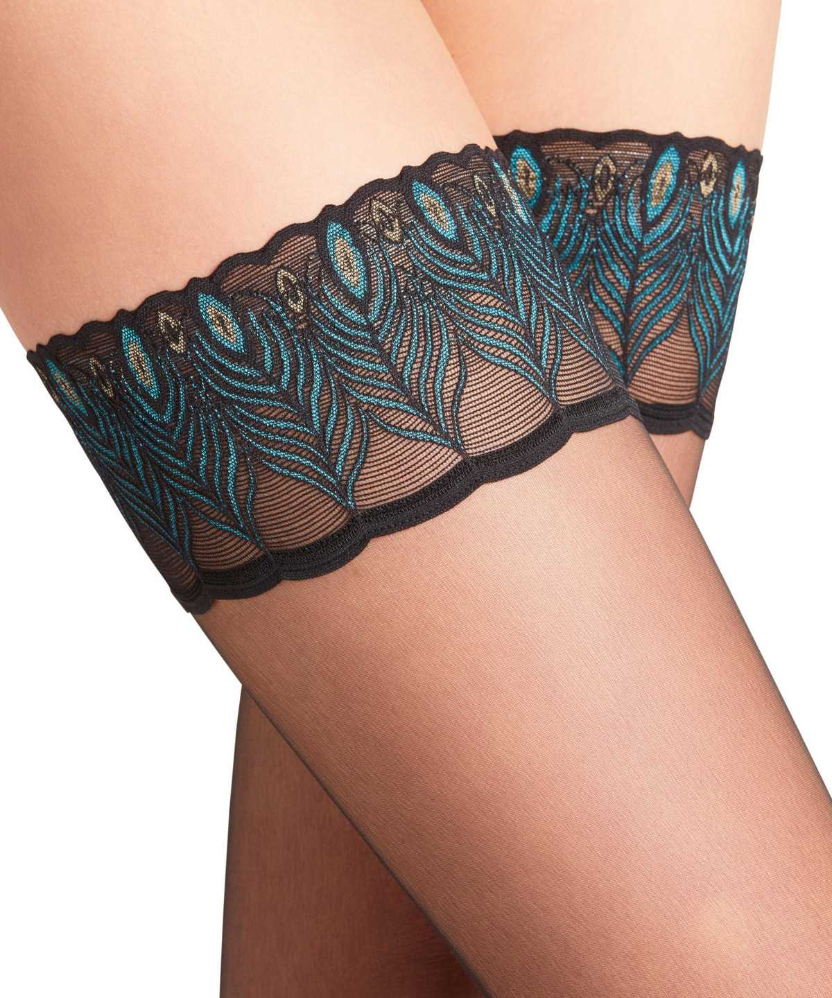 Thigh Highs Donna Falke Lunelle 8 DEN Stay-ups Nere | QZMN48125