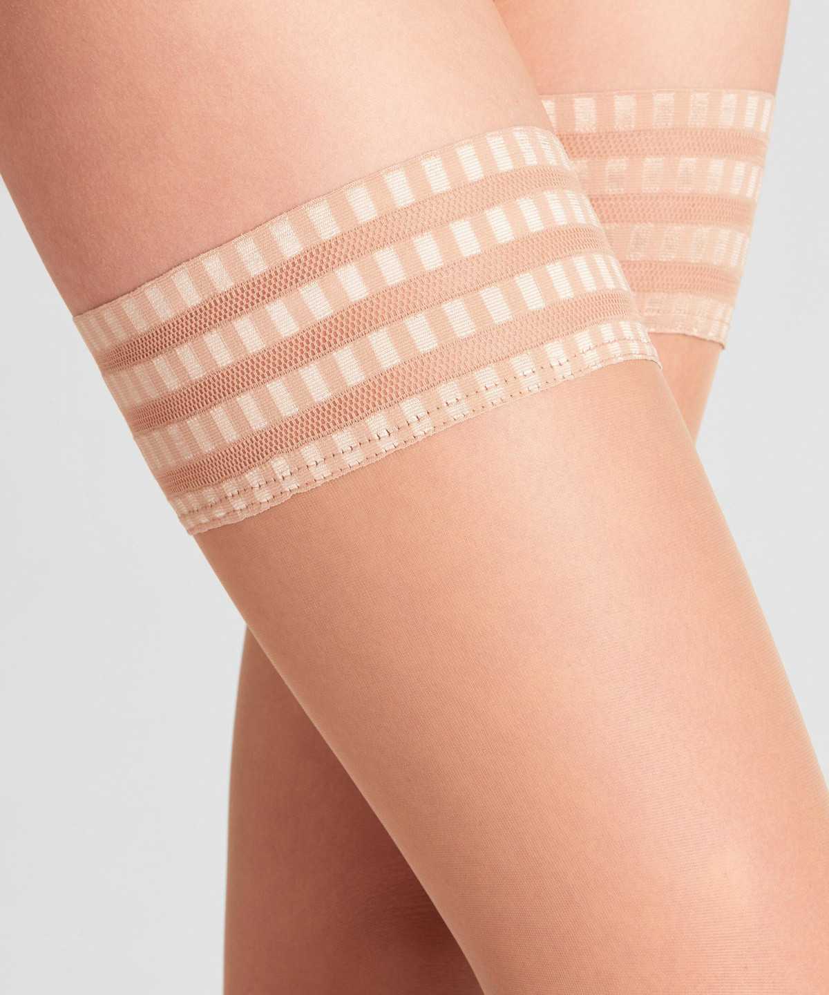 Thigh Highs Donna Falke Pure Matt 20 DEN Stay-ups Beige | IAKN41925