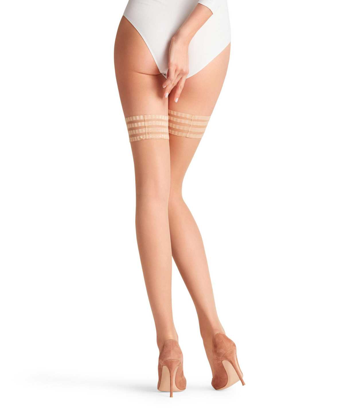 Thigh Highs Donna Falke Pure Matt 20 DEN Stay-ups Beige | ADTO58736