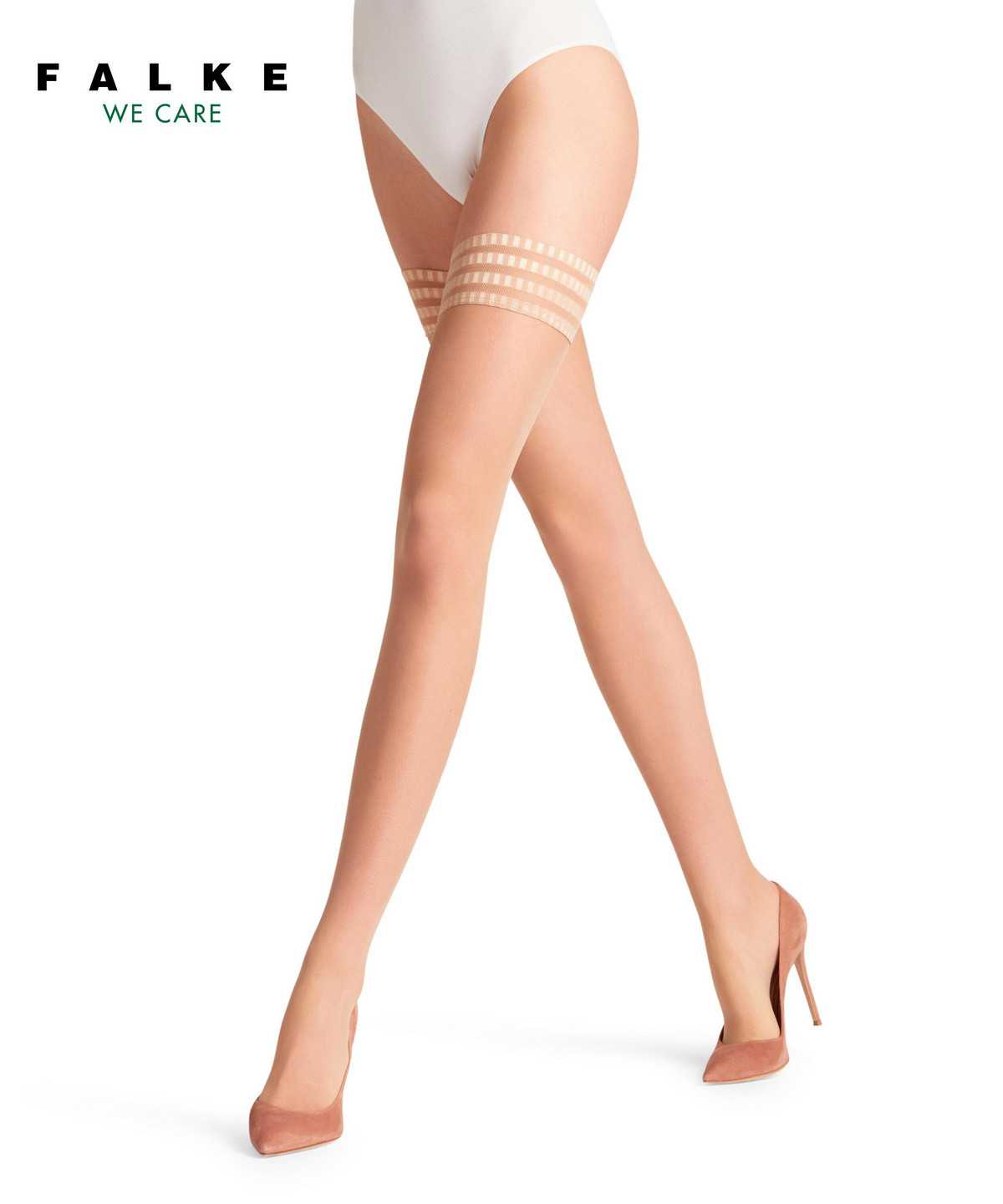 Thigh Highs Donna Falke Pure Matt 20 DEN Stay-ups Beige | ADTO58736