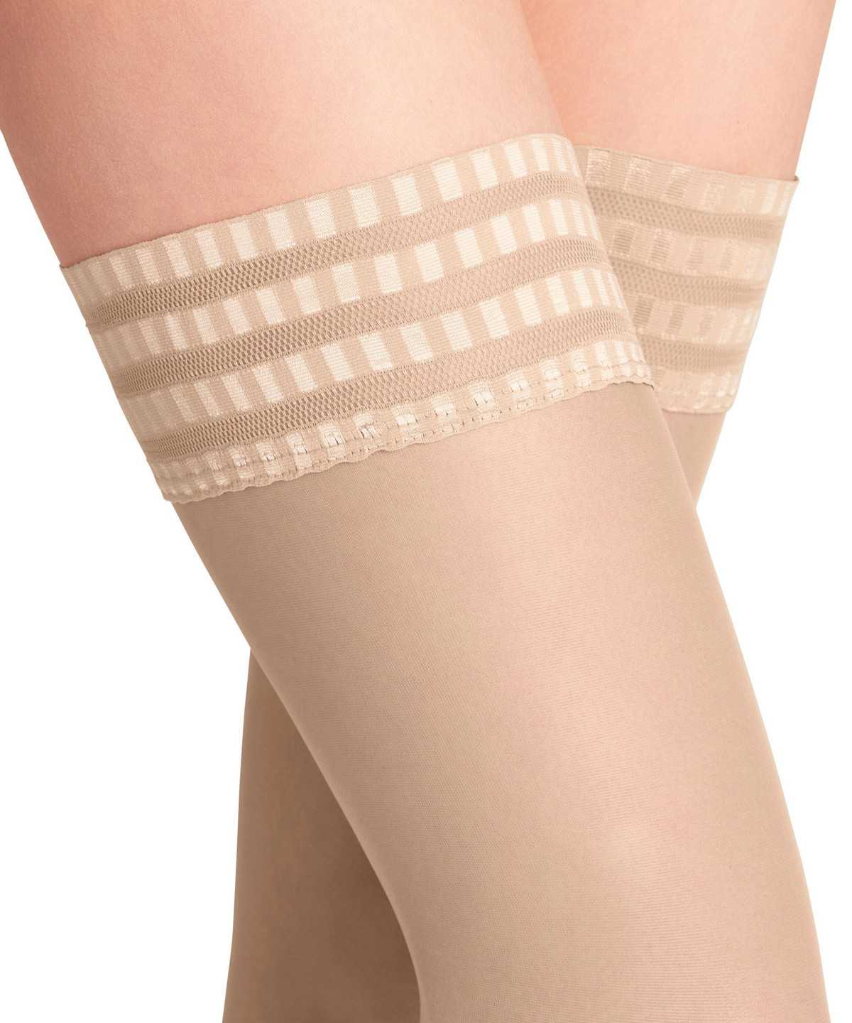 Thigh Highs Donna Falke Pure Matt 20 DEN Stay-ups Beige | WRVX06974