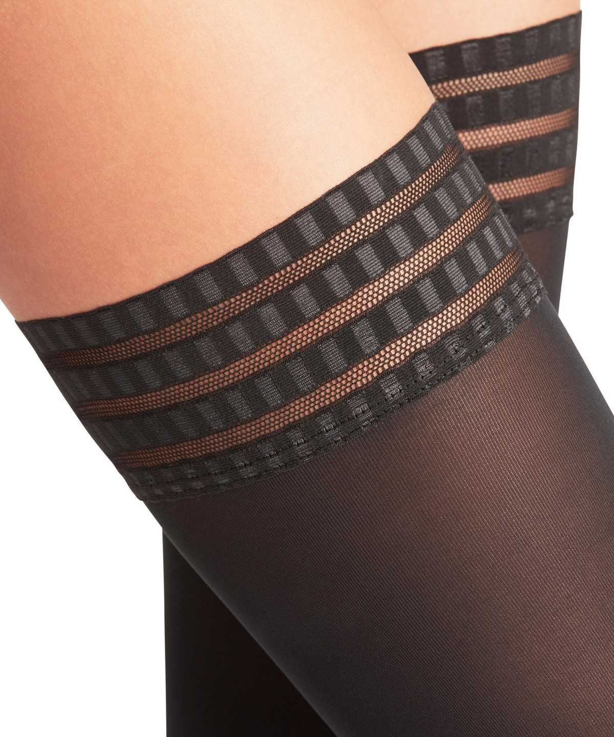 Thigh Highs Donna Falke Pure Matt 50 DEN Stay-ups Nere | UBDJ96028