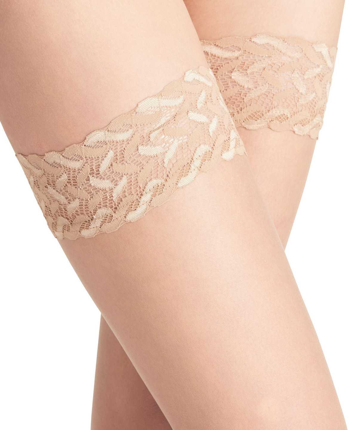 Thigh Highs Donna Falke Shelina 12 DEN Stay-ups Beige | USHM53864