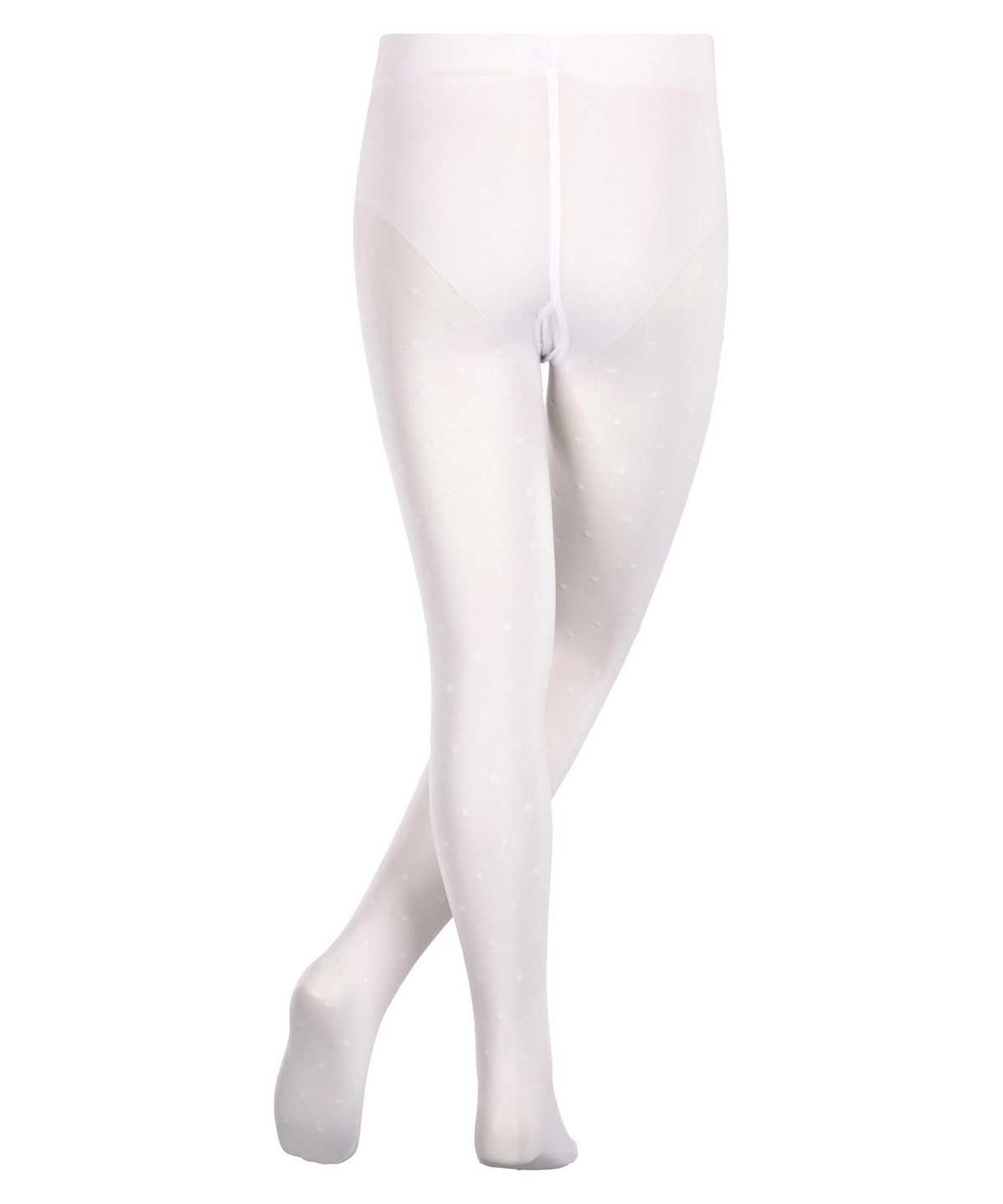 Tights Bambino Falke Romantic Dot Tights Bianche | NJGS60935