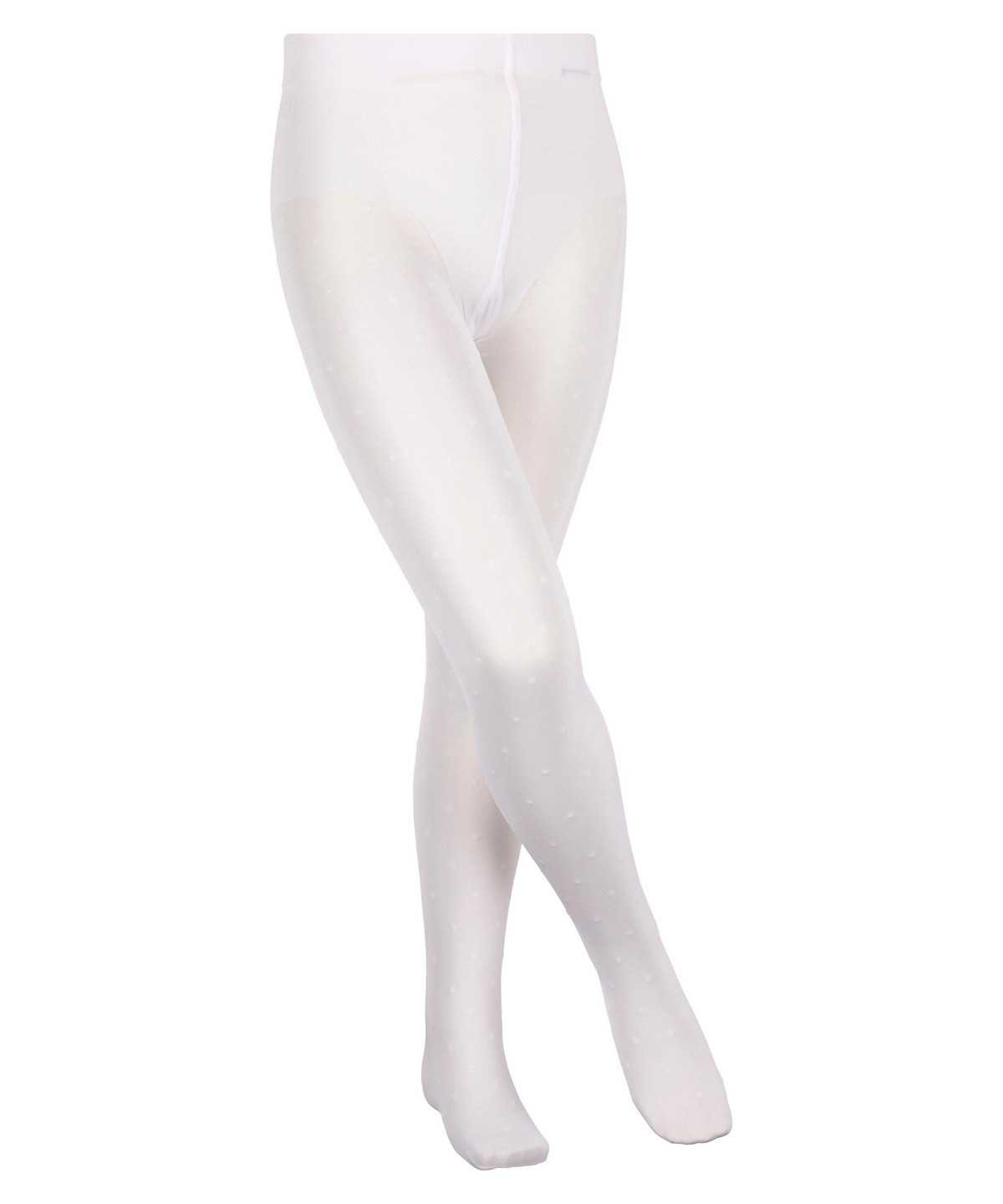 Tights Bambino Falke Romantic Dot Tights Bianche | NJGS60935