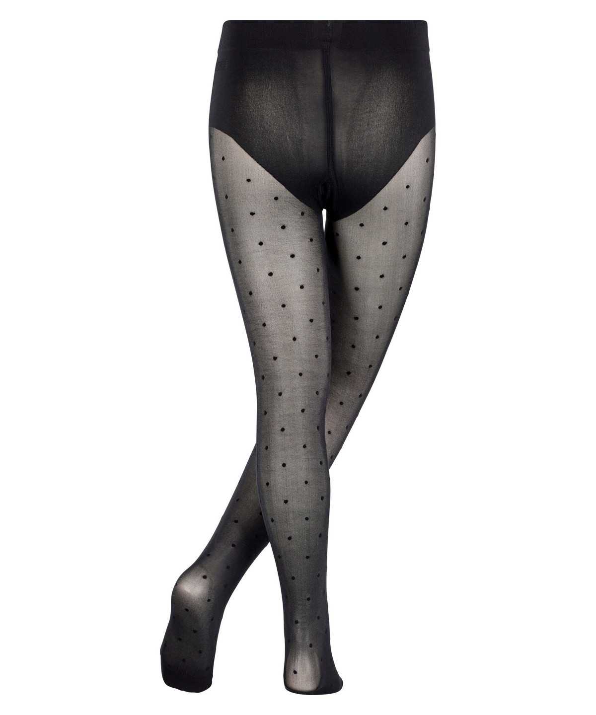 Tights Bambino Falke Romantic Dot Tights Nere | CUVB91720