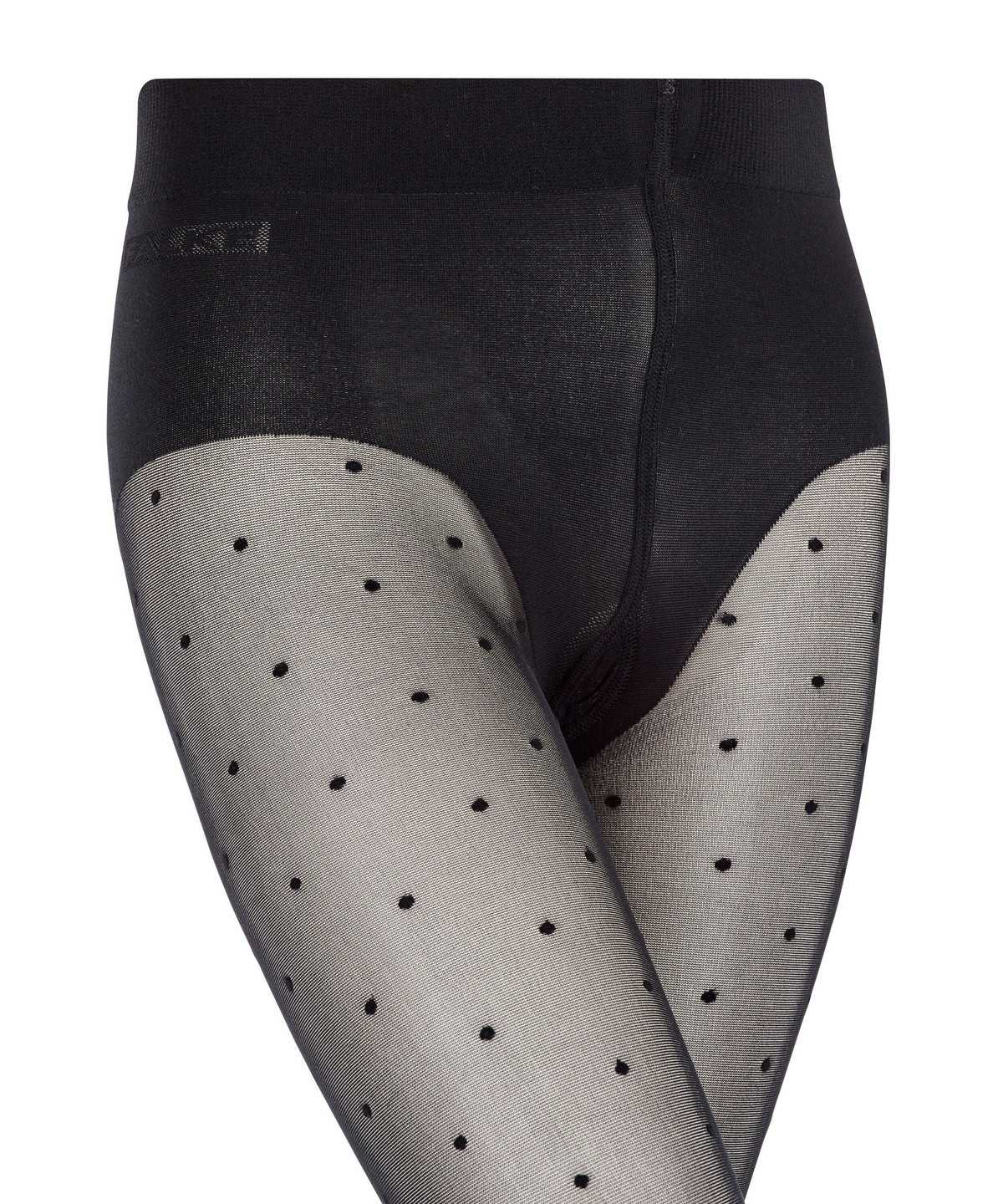 Tights Bambino Falke Romantic Dot Tights Nere | CUVB91720