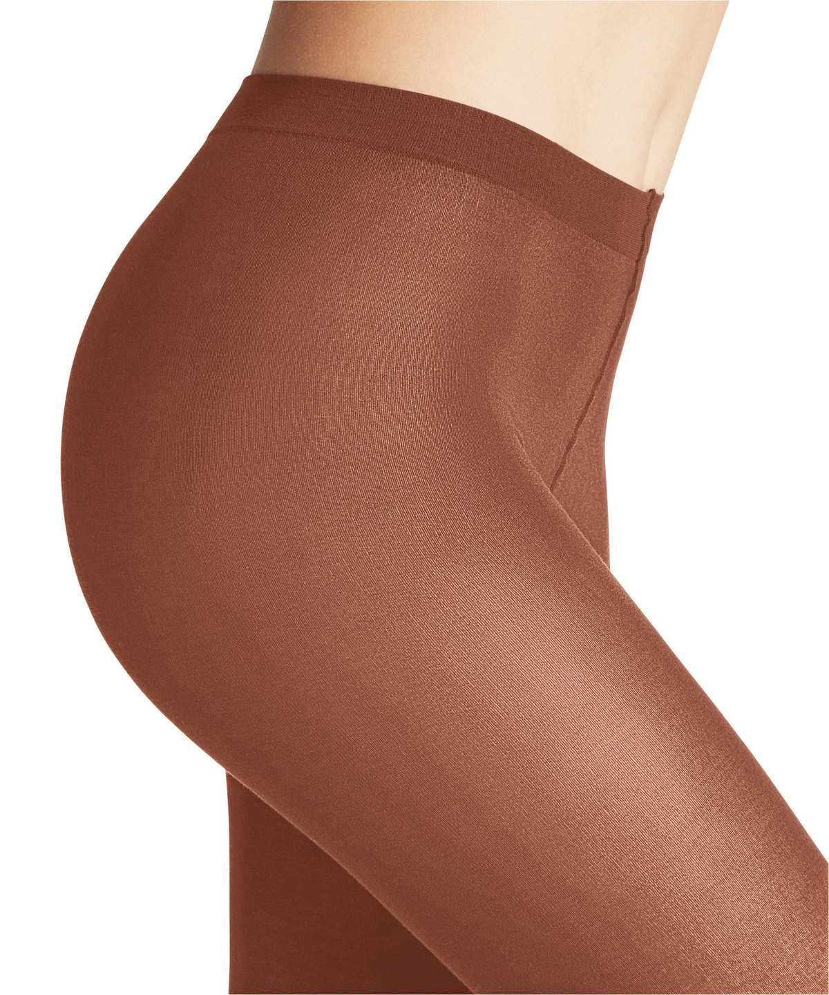 Tights Donna Falke Cotton Touch Tights Marroni | QMVO49250