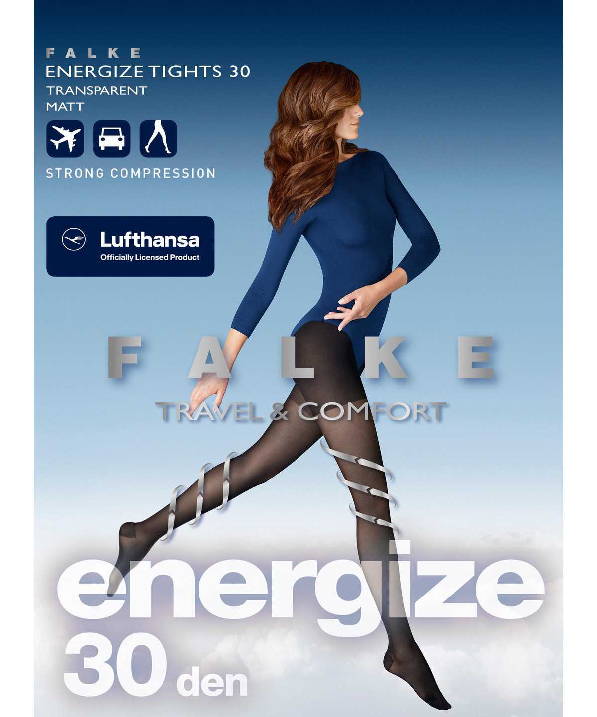 Tights Donna Falke Energize 30 DEN Tights Blu | XIBW67025