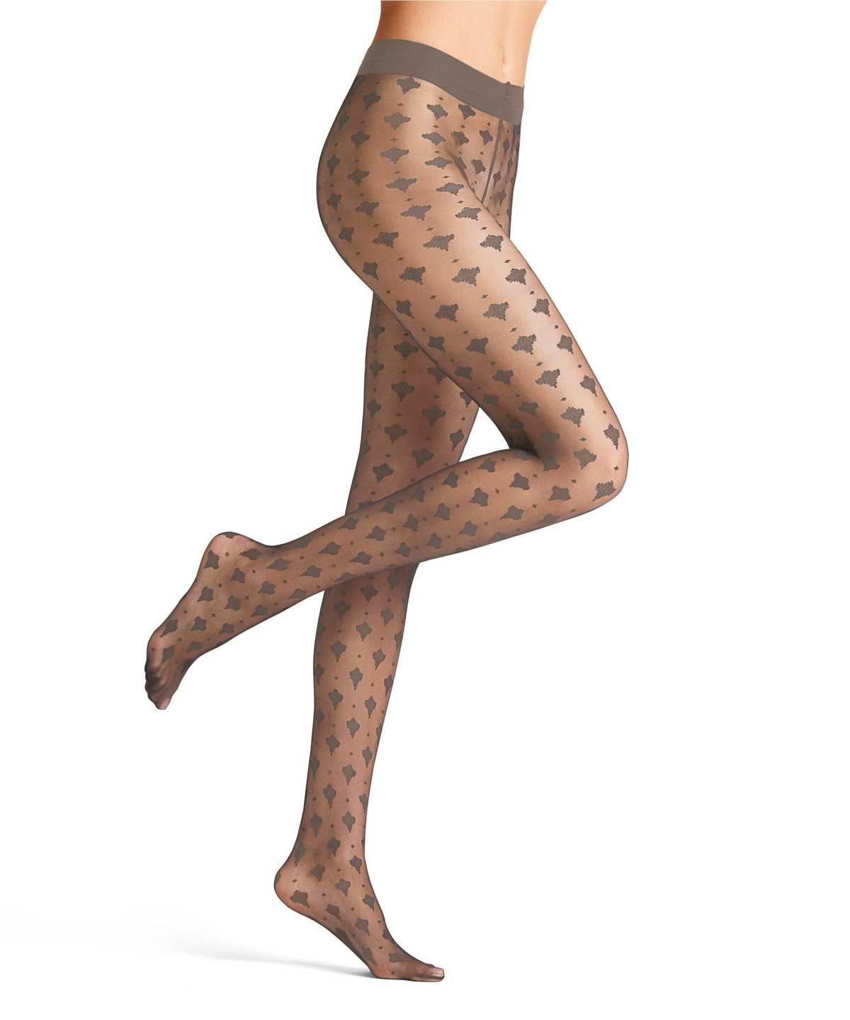 Tights Donna Falke Hedonism 15 DEN Tights Marroni | LXIF95136