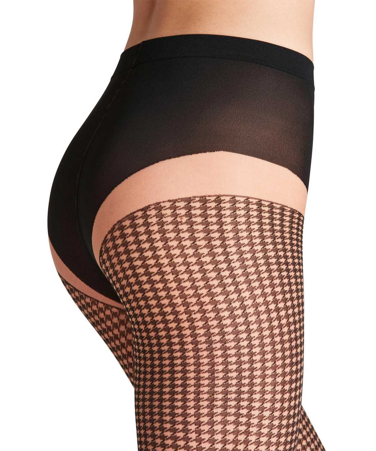 Tights Donna Falke Houndstooth 15 DEN Tights Beige | DLCE70594