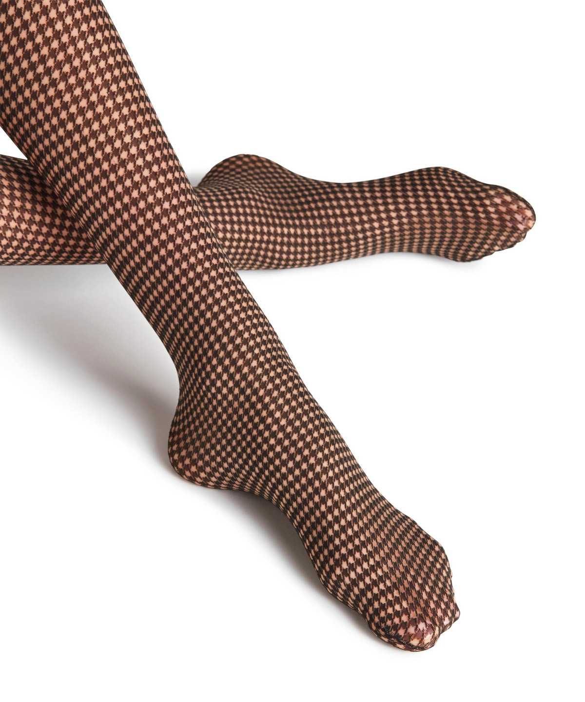 Tights Donna Falke Houndstooth 15 DEN Tights Beige | DLCE70594