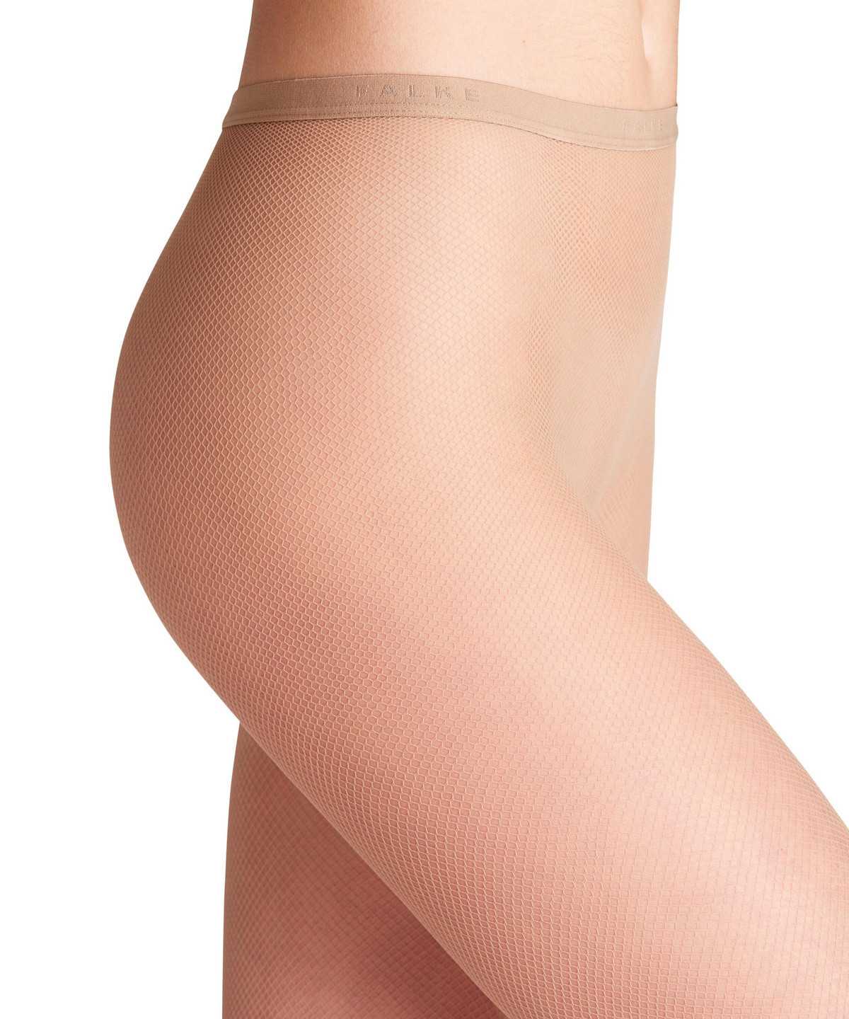 Tights Donna Falke Net Tights Beige | NTEO04718