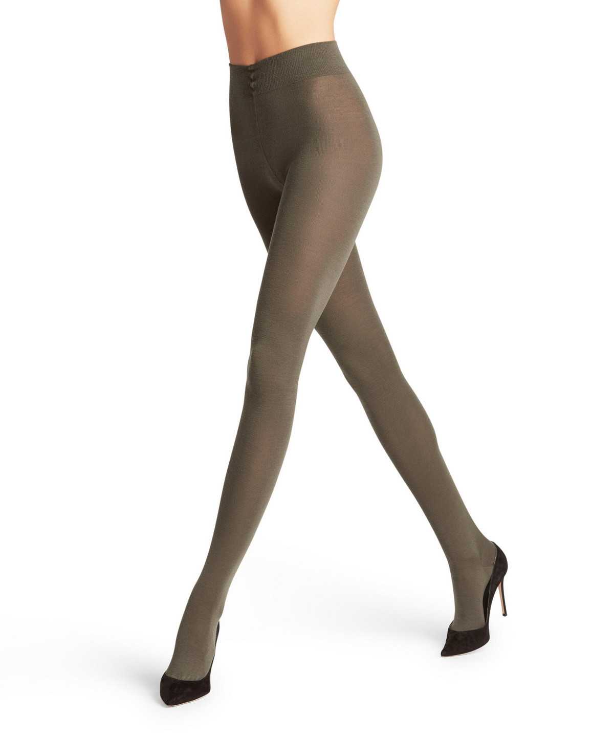 Tights Donna Falke Softmerino Tights Verdi | RSVP46219