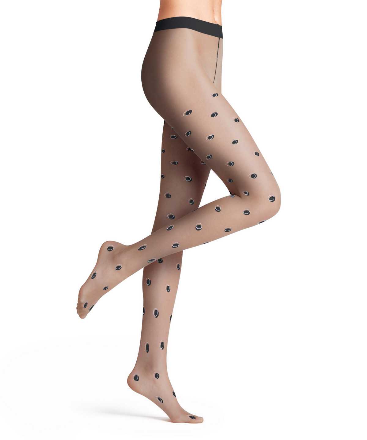 Tights Donna Falke Top Dot 20 DEN Tights Nere | QFRS04573